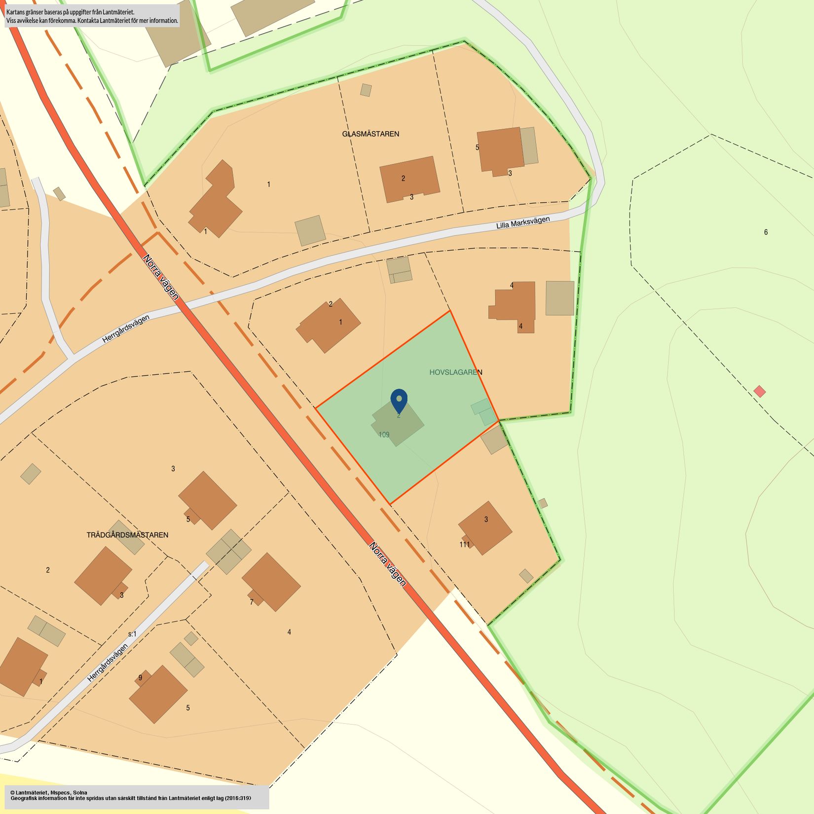 Villa, Norra vägen 109, Fredriksberg, Oskarshamn