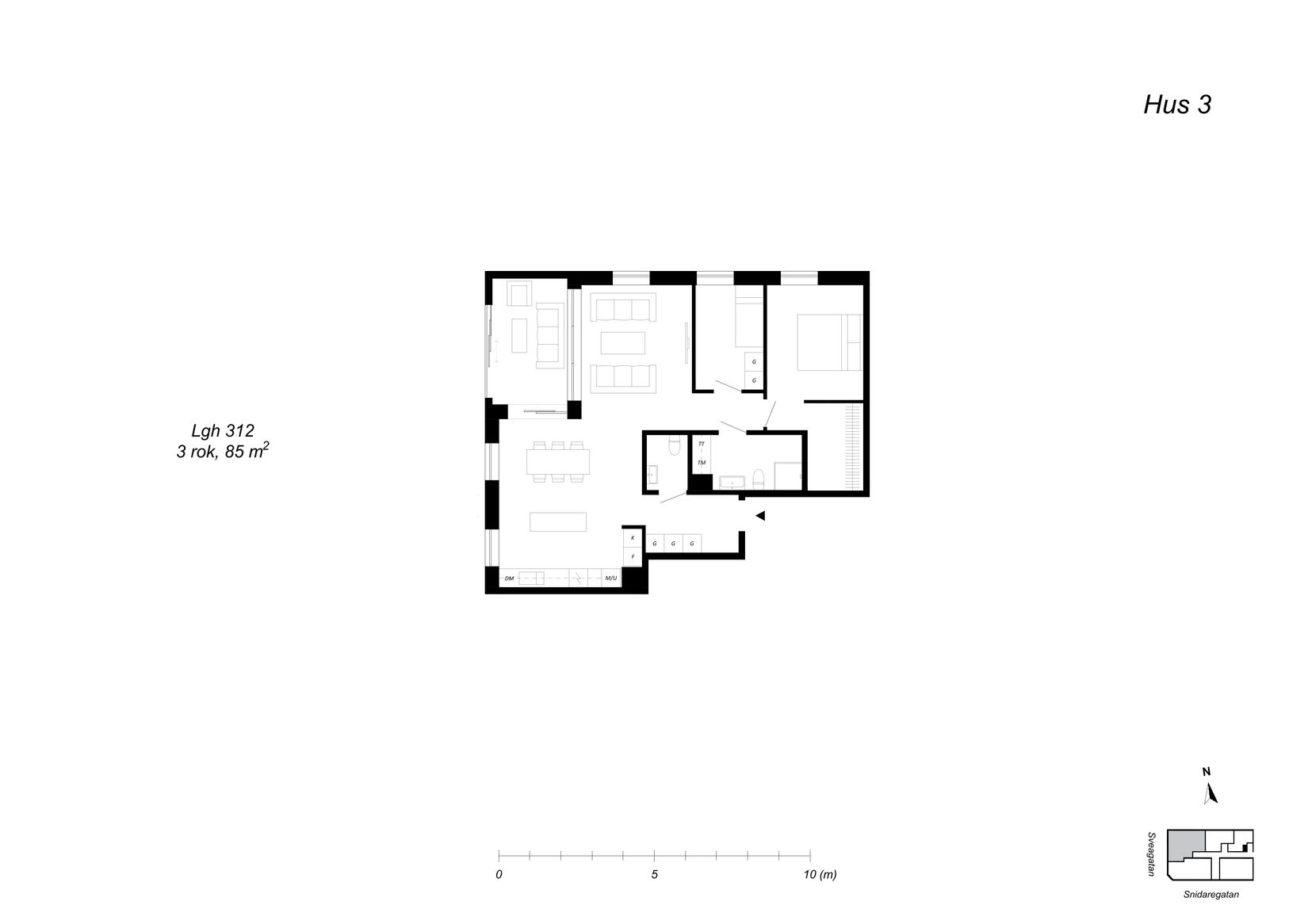 Bostadsrätt, Snidaregatan 5, Centrum, Varberg