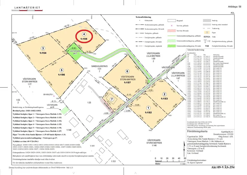 Tomt, Västergarn Stora Mafrids 575, Västergarn, Gotland