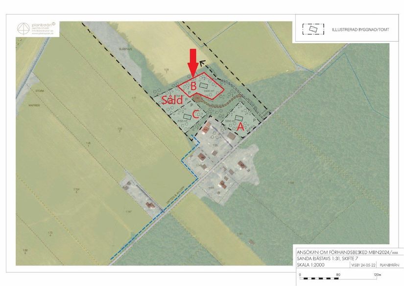 Tomt, Sanda Bjästavs 110, Tomt B, Sanda - Västra Gotland, Gotland