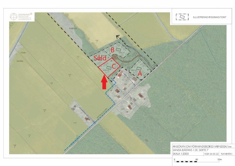 Tomt, Sanda Bjästavs 110, Tomt C, Sanda - Västra Gotland, Gotland