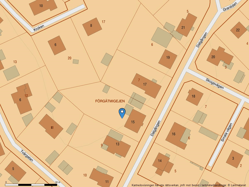 Villa, Dalgången 15, Pengaberget, Karlshamn