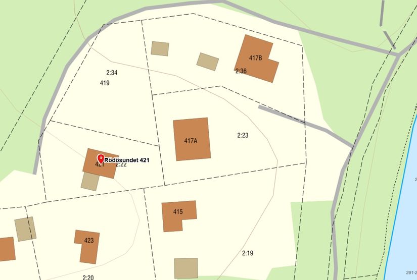 Tomt, Rödösundet 421, Rödön, Krokom