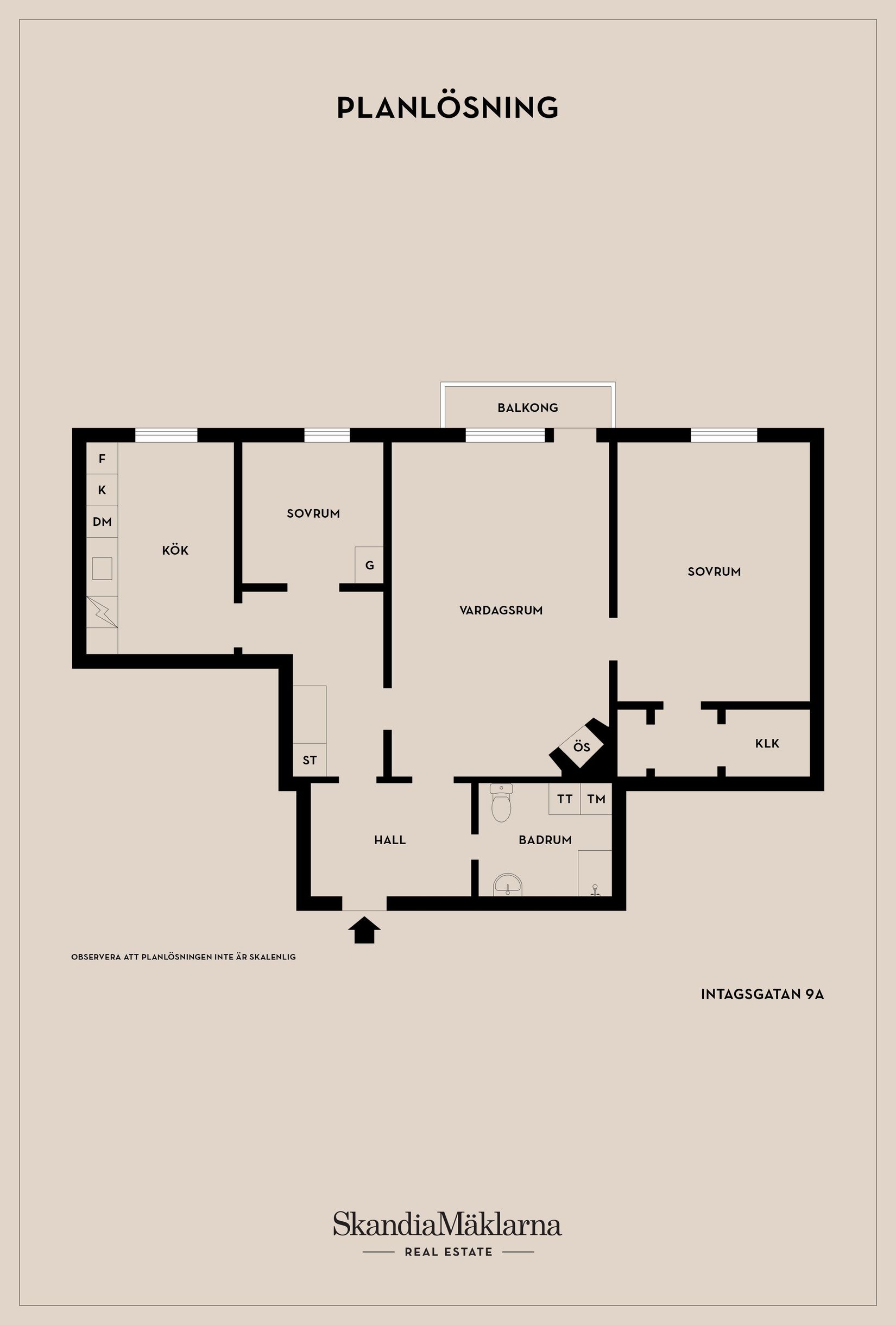 Bostadsrätt, Intagsgatan 9A, Djurgården, Eskilstuna