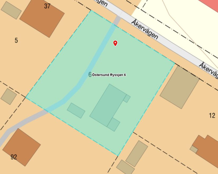 Villa, Åkervägen 35, Lugnvik, Östersund