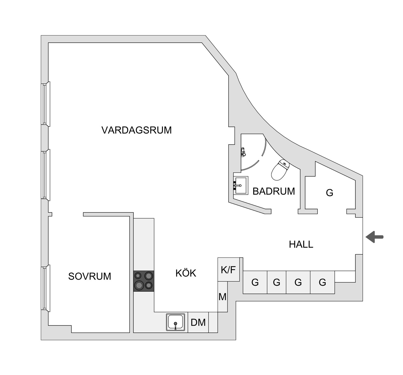 Bostadsrätt, Tomtebogatan 42, 1 tr, Birkastan Vasastan, Stockholm