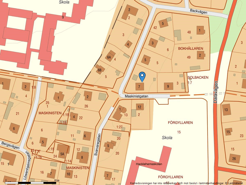 Villa, Maskinistgatan 7, Karlsholm, Kristinehamn