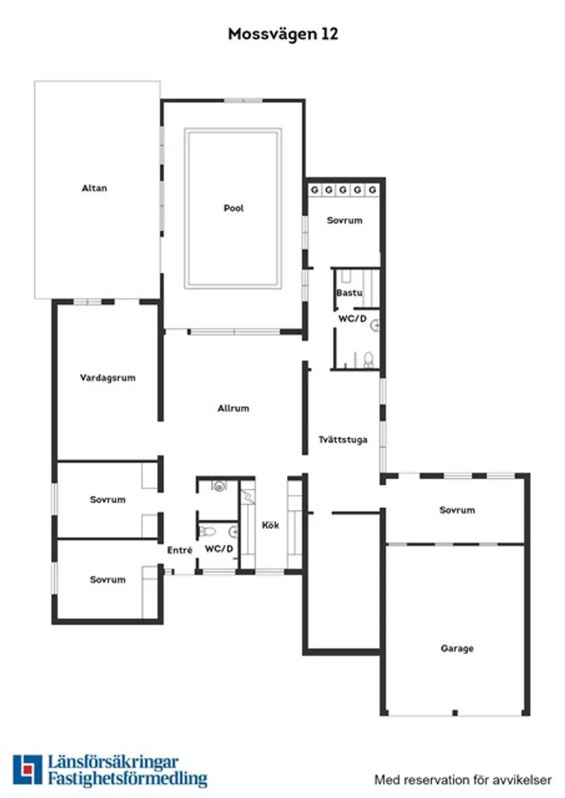 Villa, Mossvägen 12, Snöstorp, Halmstad