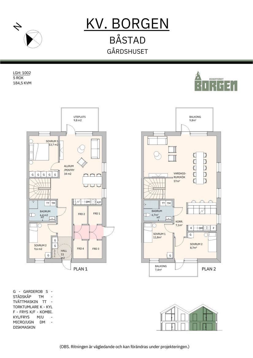 Bostadsrätt, Köpmansgatan 37A, 1002, Centrum, Båstad