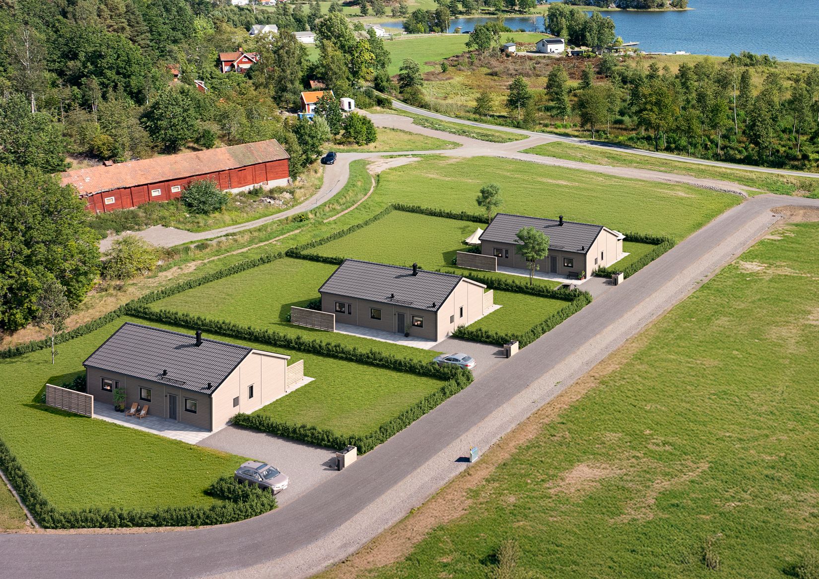 Villa, Nybyggt hus i Krågedal/Rimforsa, Rimforsa/Krågedal, Kinda