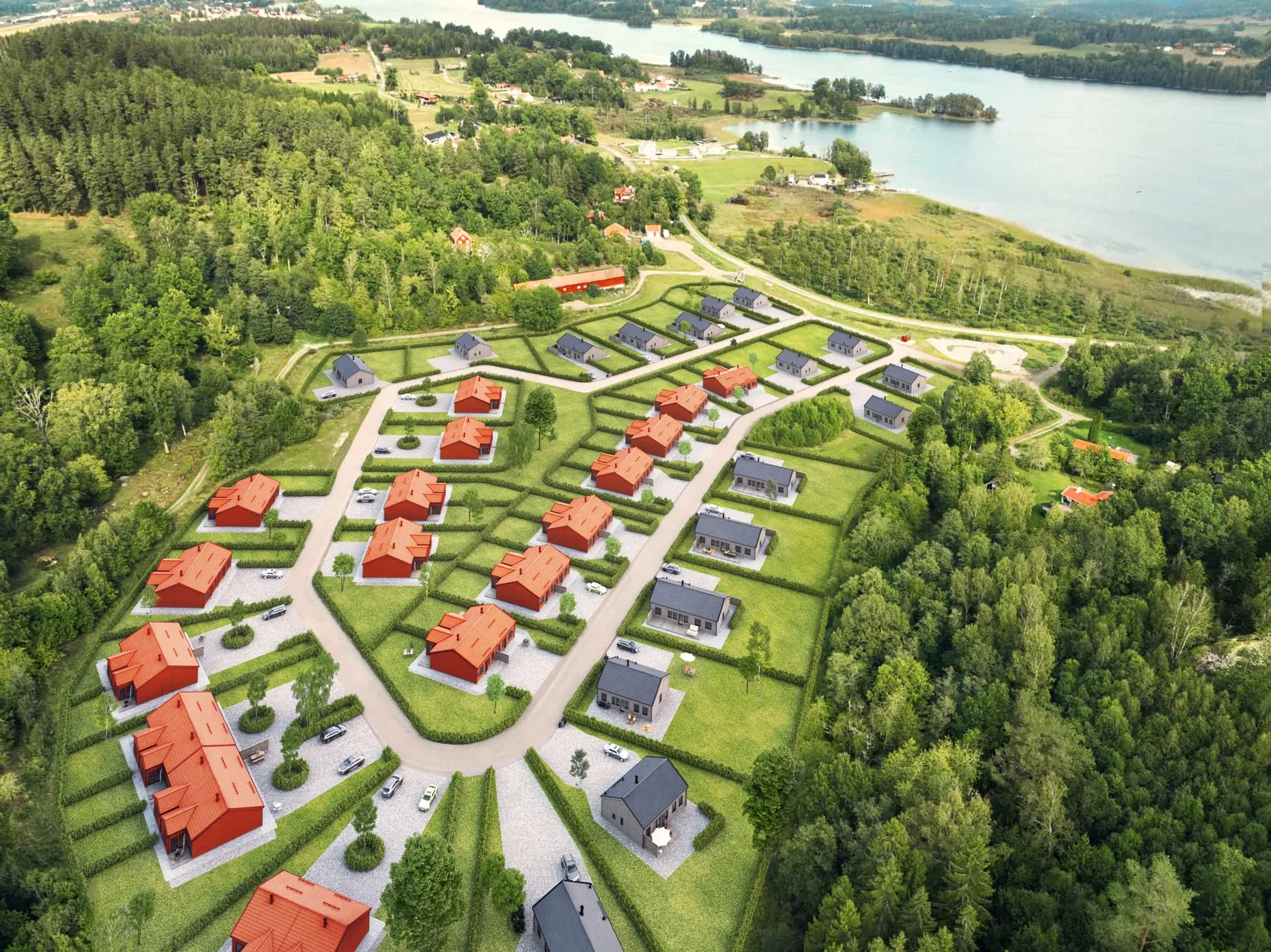 Villa, Nybyggt hus i Krågedal/Rimforsa, Rimforsa/Krågedal, Kinda