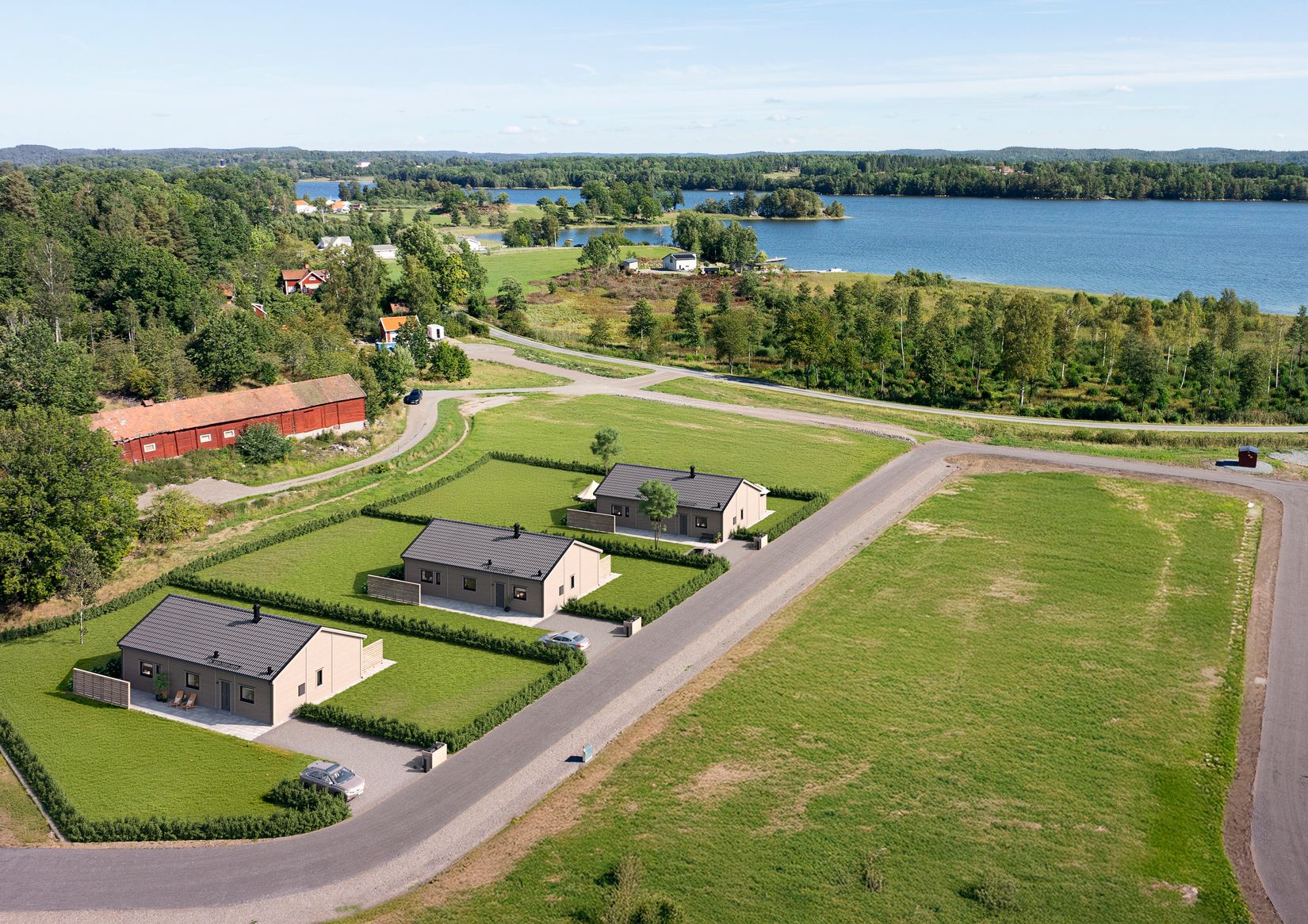 Villa, Nybyggt hus i Krågedal/Rimforsa, Rimforsa/Krågedal, Kinda