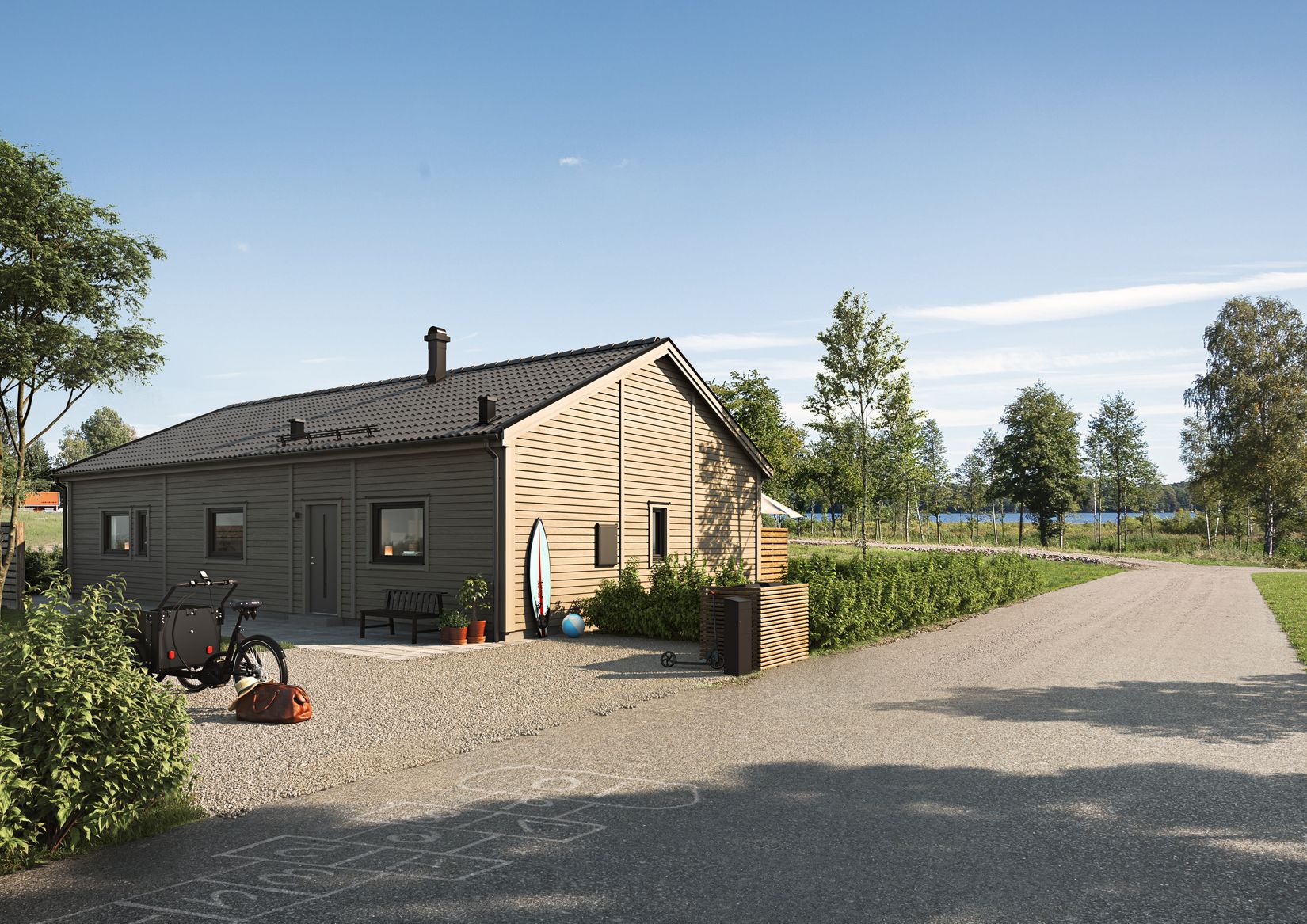 Villa, Nybyggt hus i Krågedal/Rimforsa, Rimforsa/Krågedal, Kinda