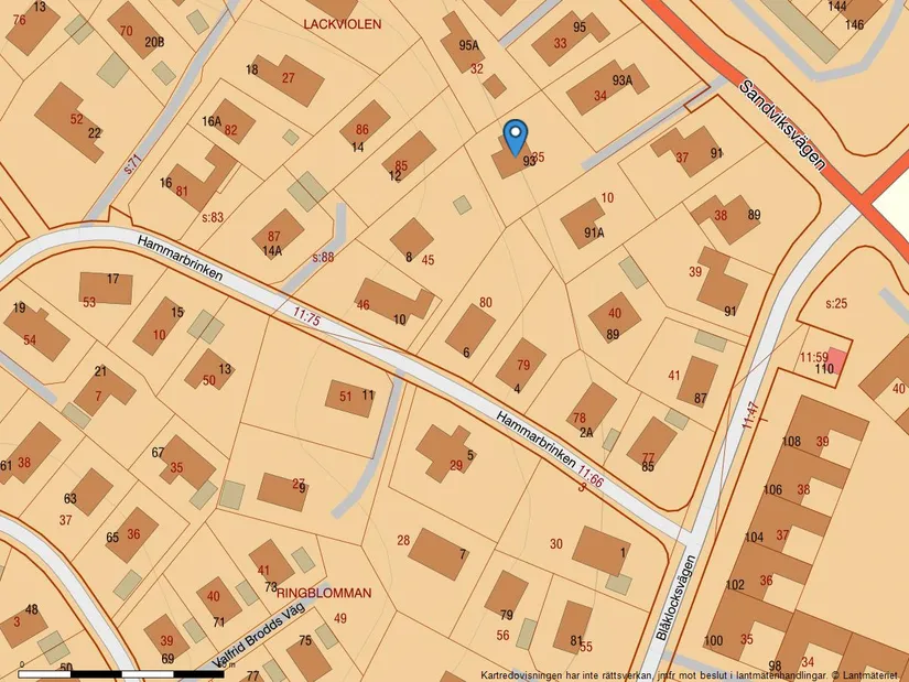 Villa, Sandviksvägen 93, Hässelby Södra Villastad, Stockholm