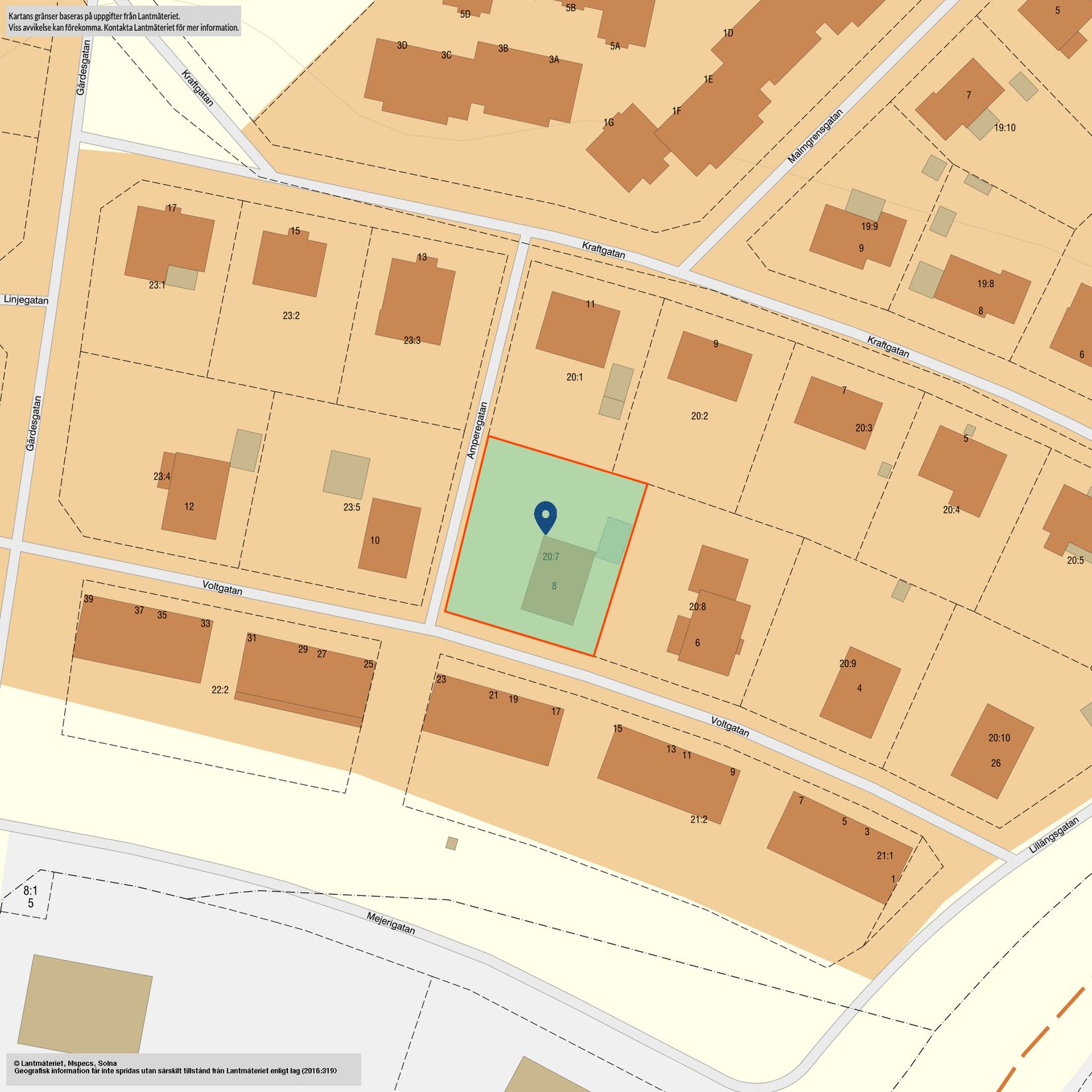 Villa, Voltgatan 8, Enögla, Enköping