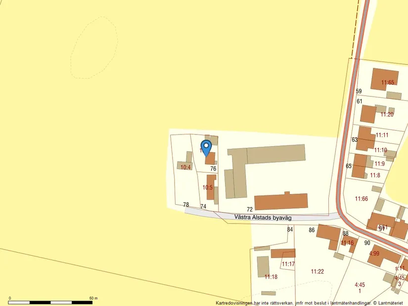 Villa, Västra Alstads byaväg 76, Alstad, Trelleborg