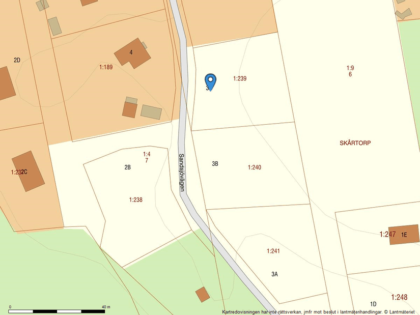 Tomt, Sandsjövägen 3C - 3 av 4 sålda, Härryda