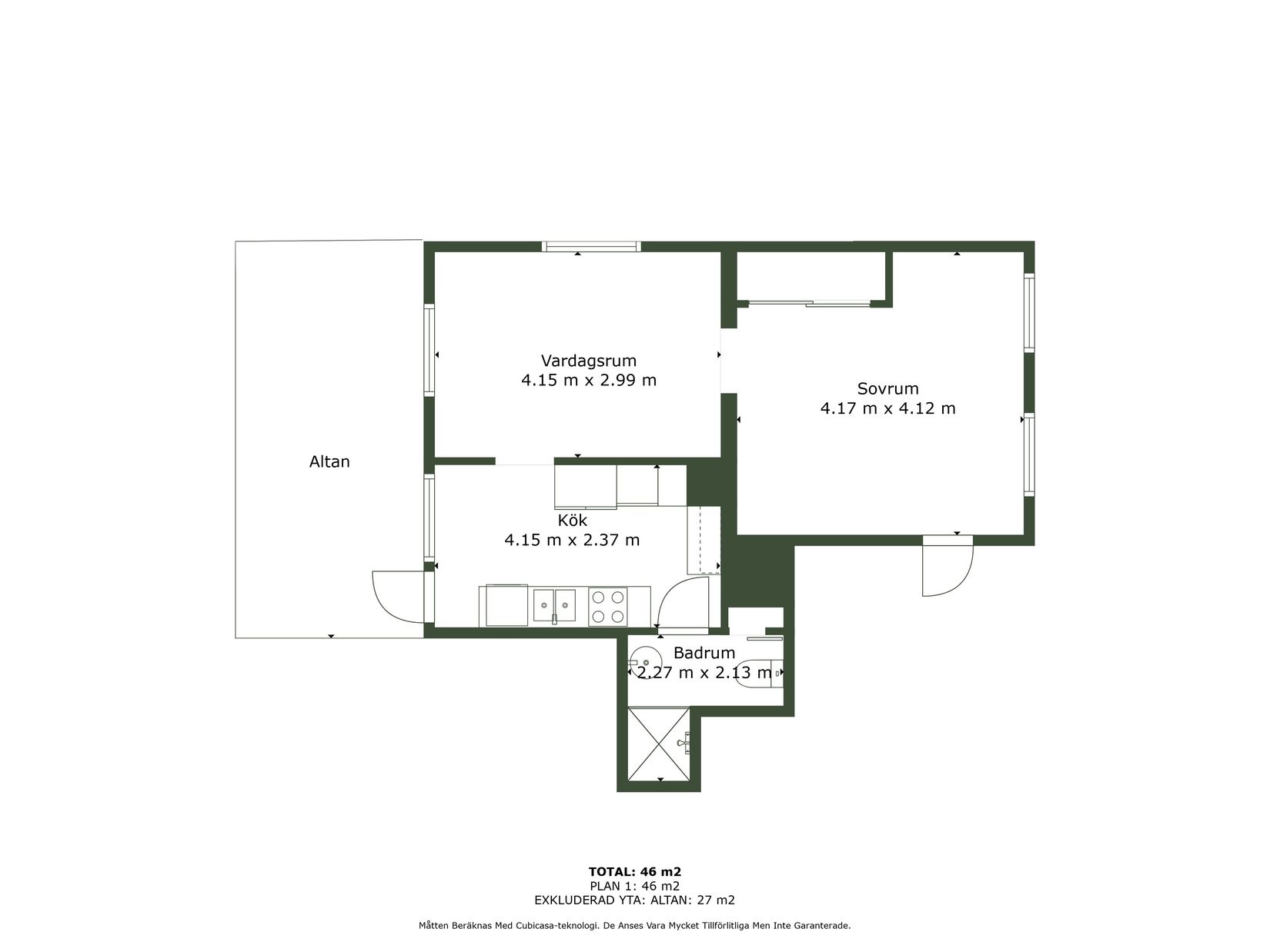 Bostadsrätt, Stora Hellevigsgatan 7A, Centralt-Söder, Uddevalla