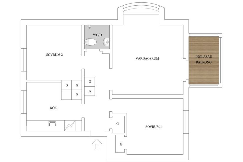 Bostadsrätt, Mäster jacobs gata 3A, Helsingborg - Centrum, Helsingborg