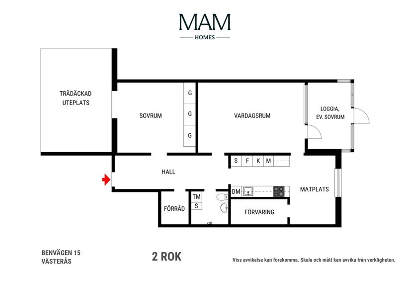 Bostadsrätt, Benvägen 15, Bjurhovda, Västerås