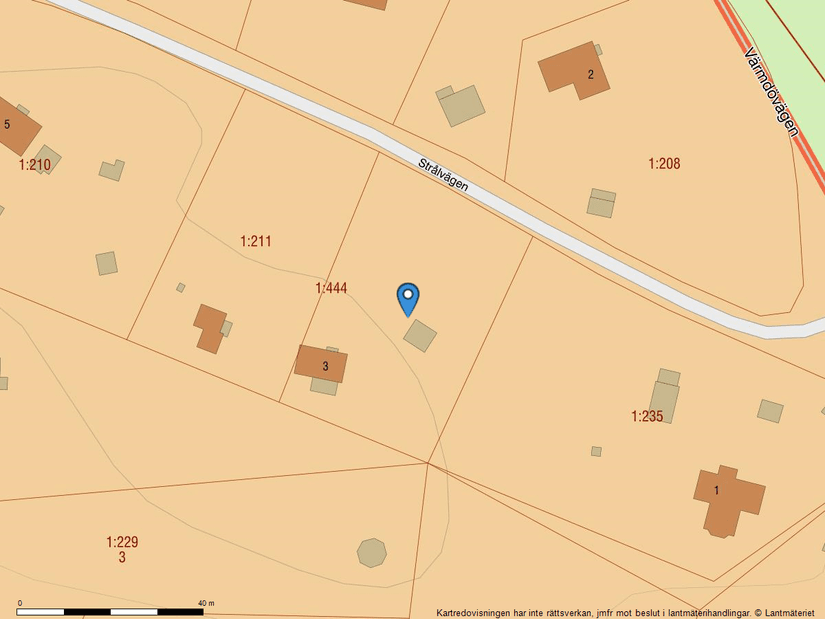 Tomt, Strålvägen 3, Torsby, Värmdö