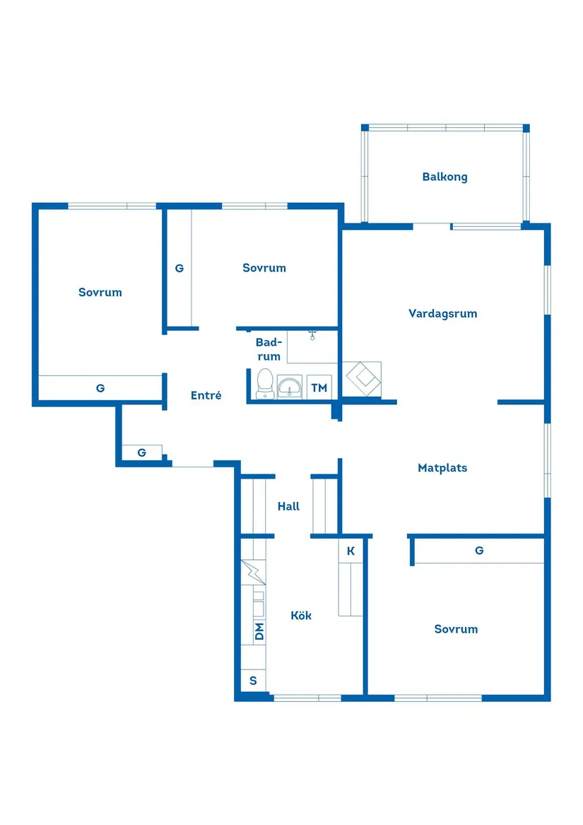 Bostadsrätt, Lilla Järnvägsgatan 2, Ljusdal, Centralt, Ljusdal