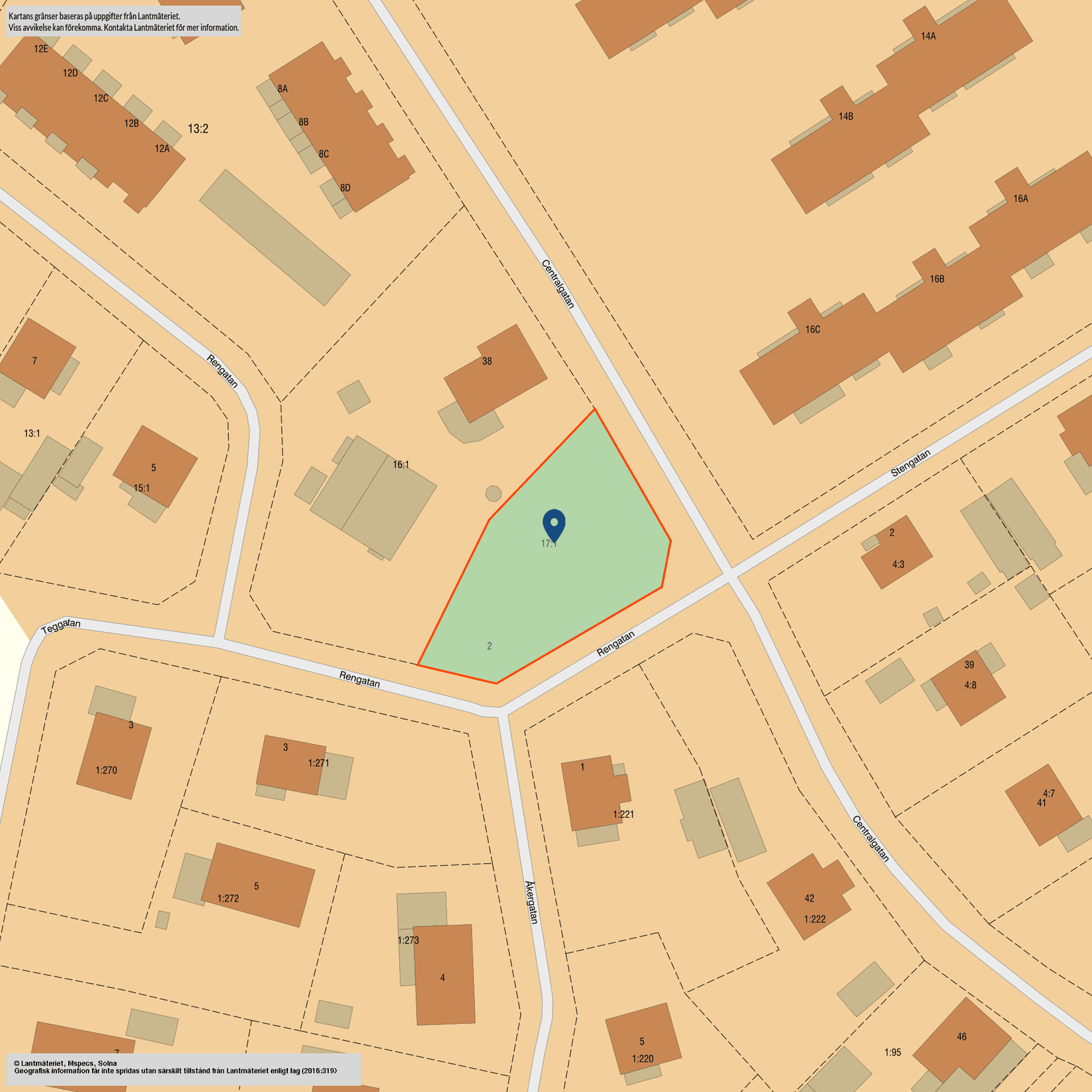 Tomt, Rengatan 2, Älvboda, Skutskär, Älvkarleby