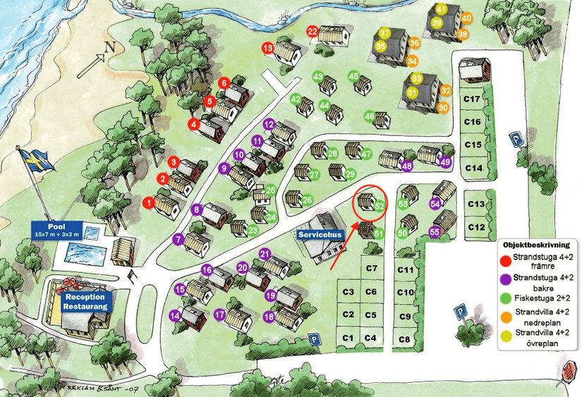 Bostadsrätt, Sanda Stora Varbos 840 - Björkhaga stuga 52, Sanda, Gotland