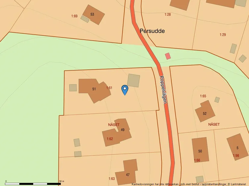 Villa, Poppelvägen 51, Fornudden-Persudde, Tyresö