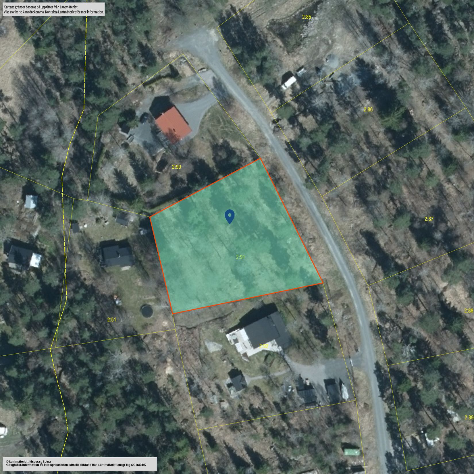 Tomt, Nylandets väg 41, Hensvik, Norrtälje