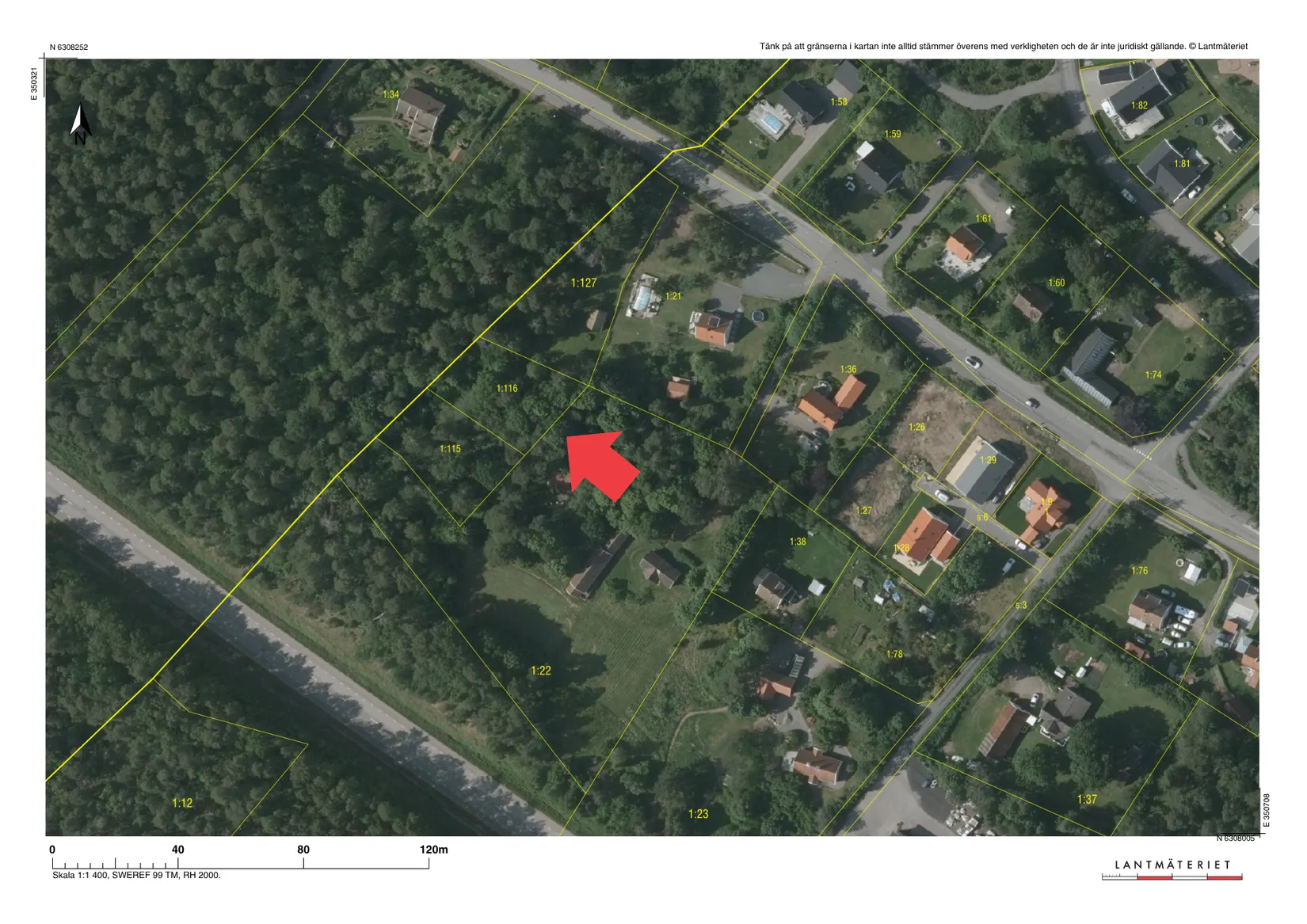 Tomt, Skreavägen 37B, Skrea, Falkenberg