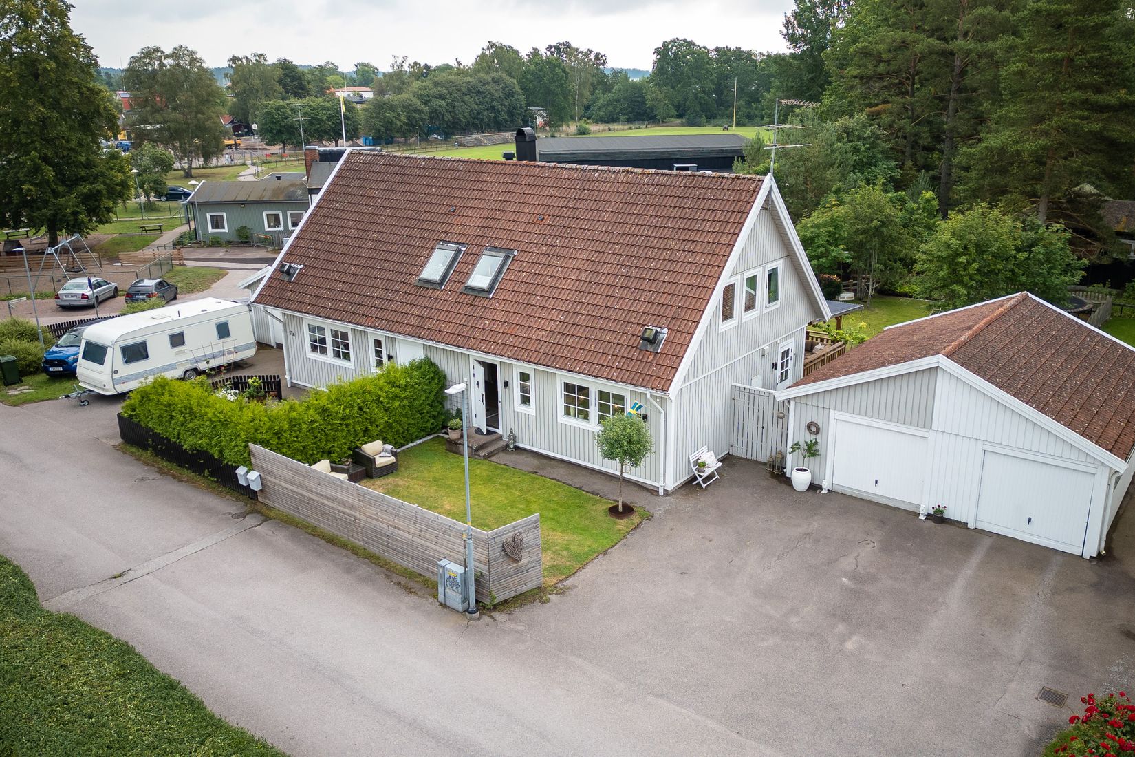 Villa, Radhus, Idrottsvägen 7B, Timmernabben, Mönsterås