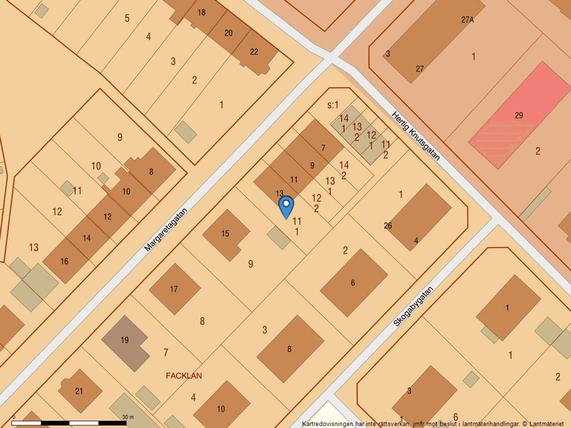 Villa, Radhus, Margaretagatan 13, Centralt öster, Halmstad