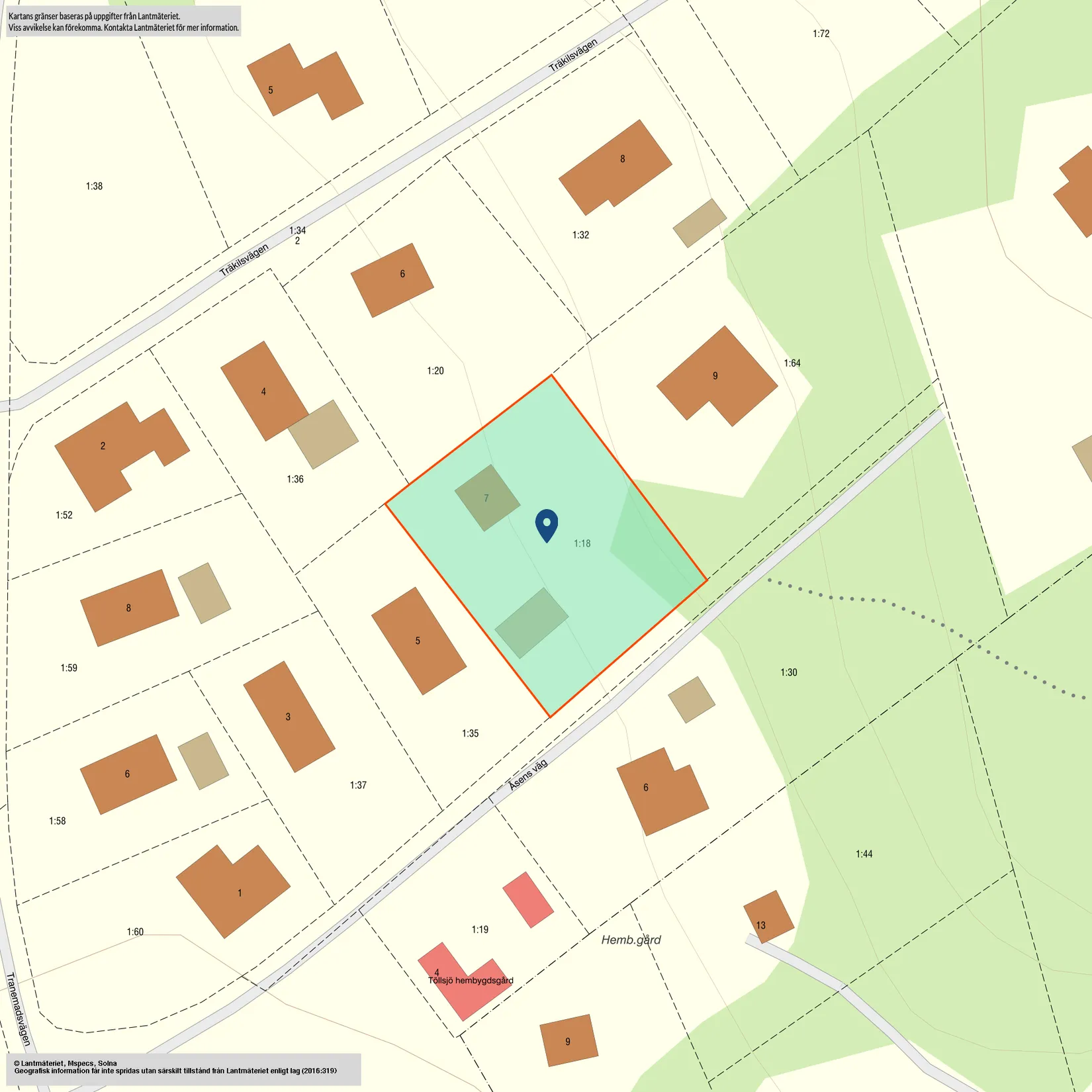 Villa, Åsens väg 7, Töllsjö, Bollebygd