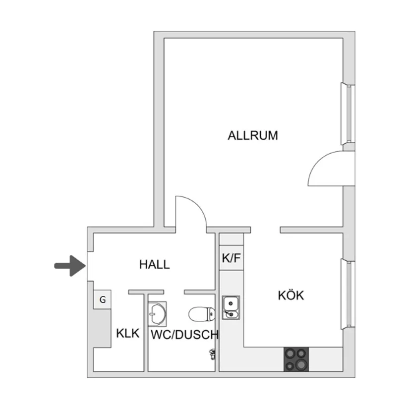 Bostadsrätt, Järdalavägen 64A, Ekholmen, Linköping