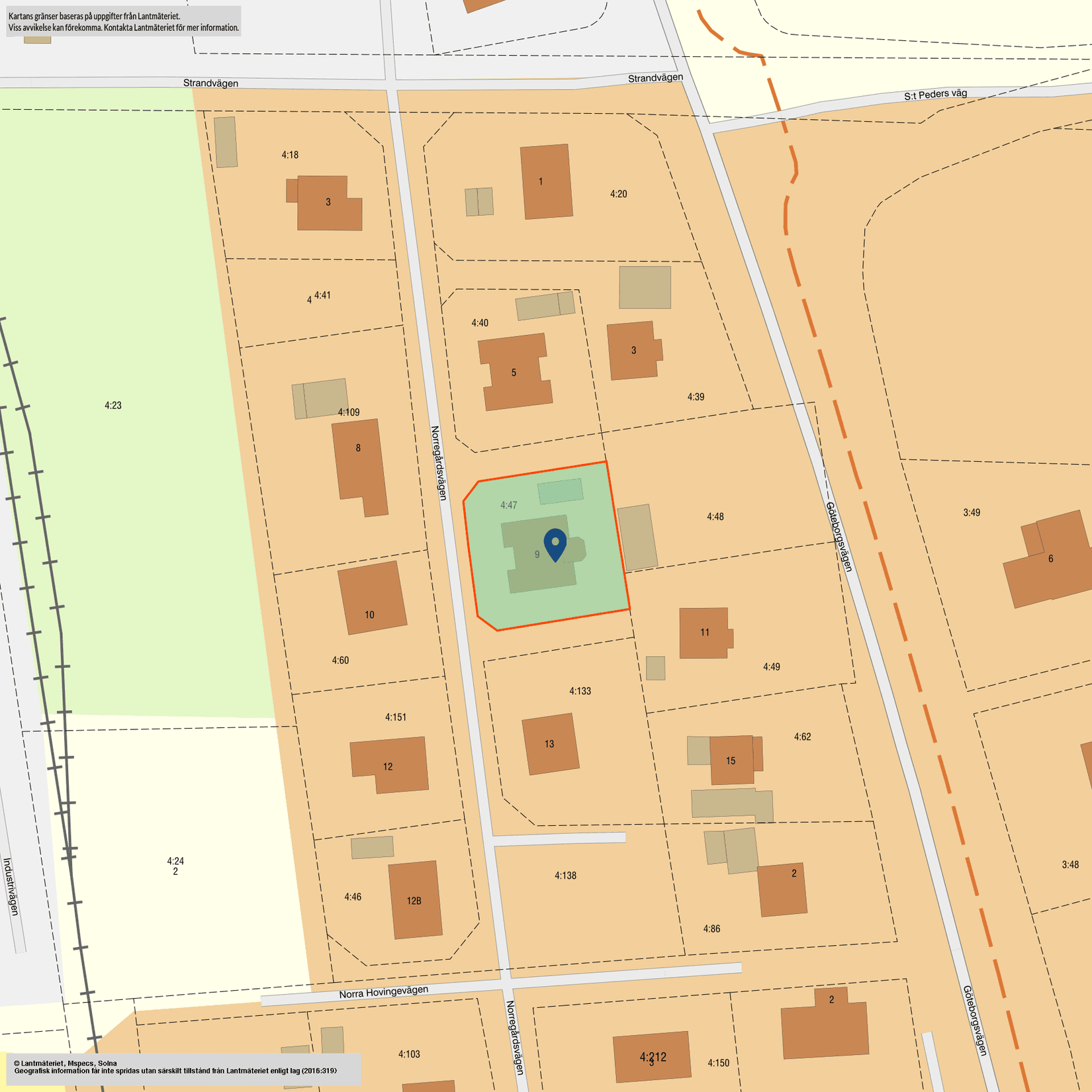 Villa, Norregårdsvägen 9, Lödöse, Lilla Edet