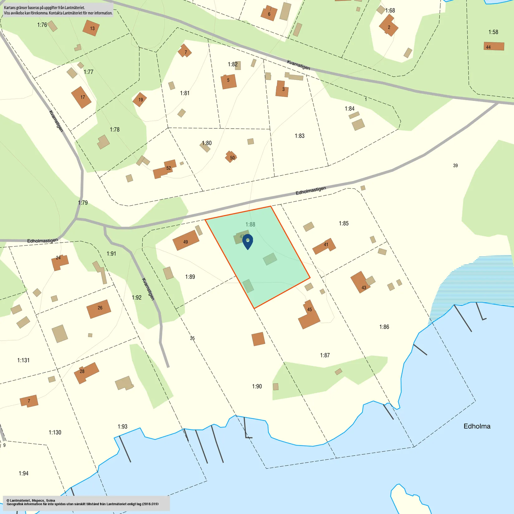 Fritidshus, Edholmastigen 47, Edholma, Vaxholm