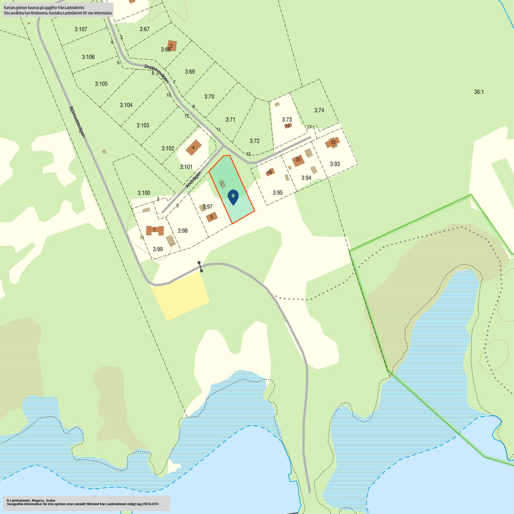 Villa, Andvägen 7, Björkudden/Lunger, Arboga