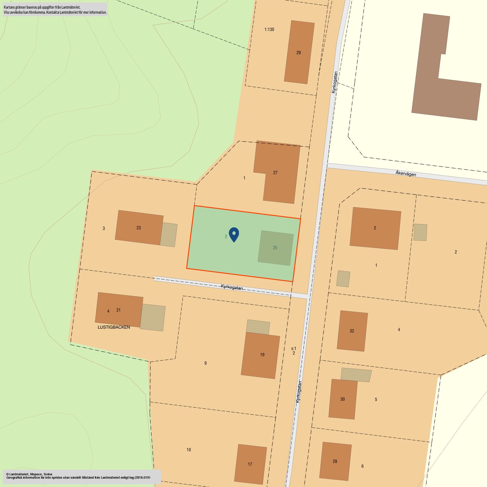 Villa, Kyrkogatan 25, Bjurholm