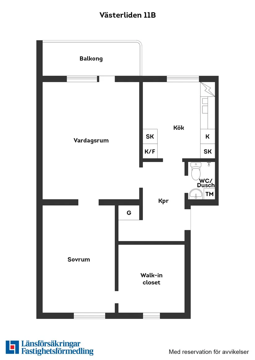 Bostadsrätt, Västerliden 11B, Huskvarna, Jönköping