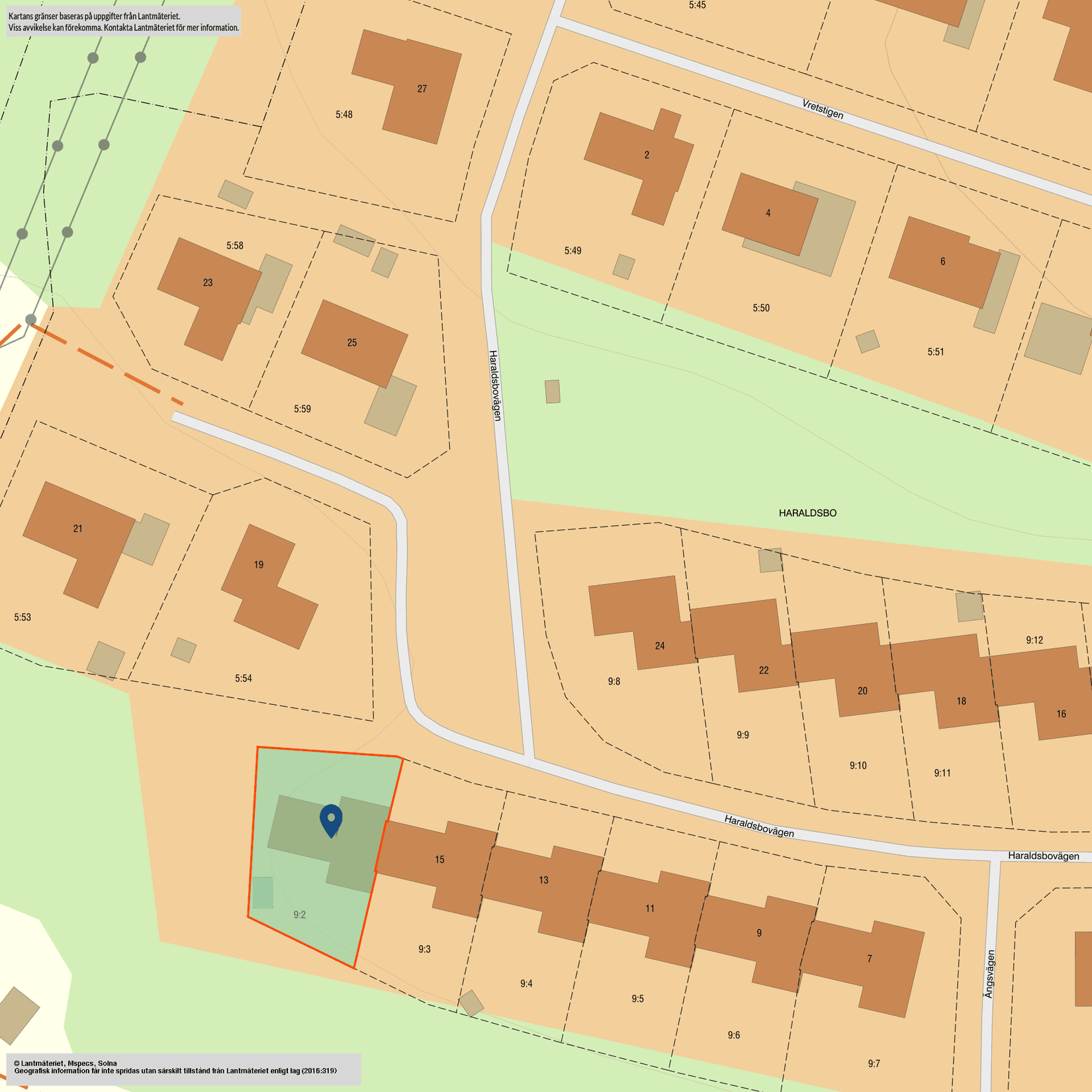 Radhus, Haraldsbovägen 17, Haraldsbo, Falun