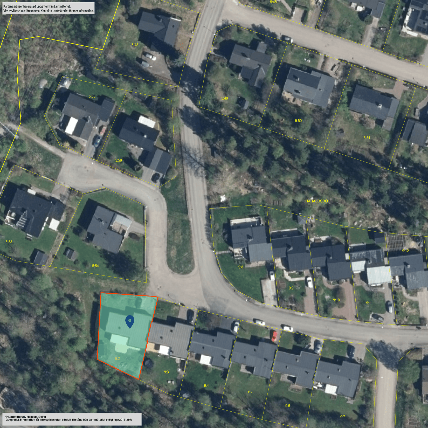 Radhus, Haraldsbovägen 17, Haraldsbo, Falun