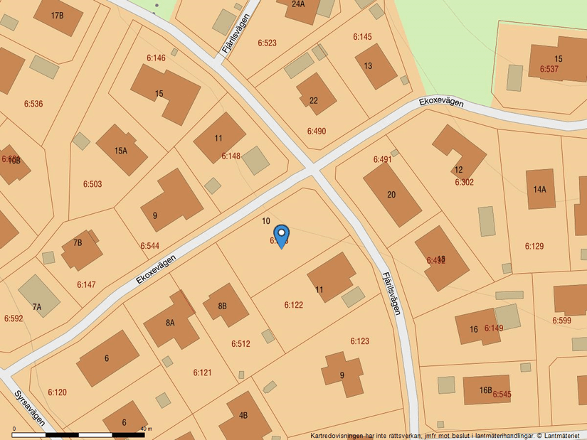 Tomt, Ekoxevägen 10, Söralid, Österåker