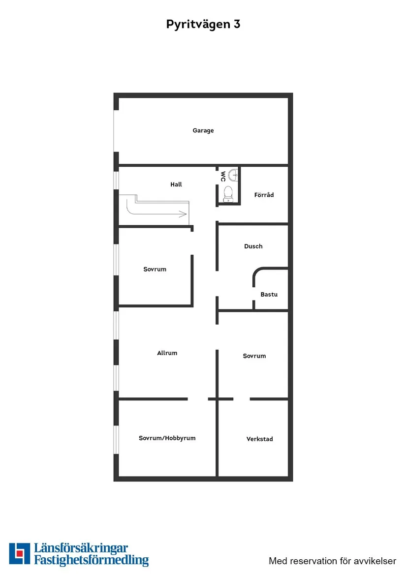 Villa, Pyritvägen 3, Bjärsgård - Vallås, Halmstad