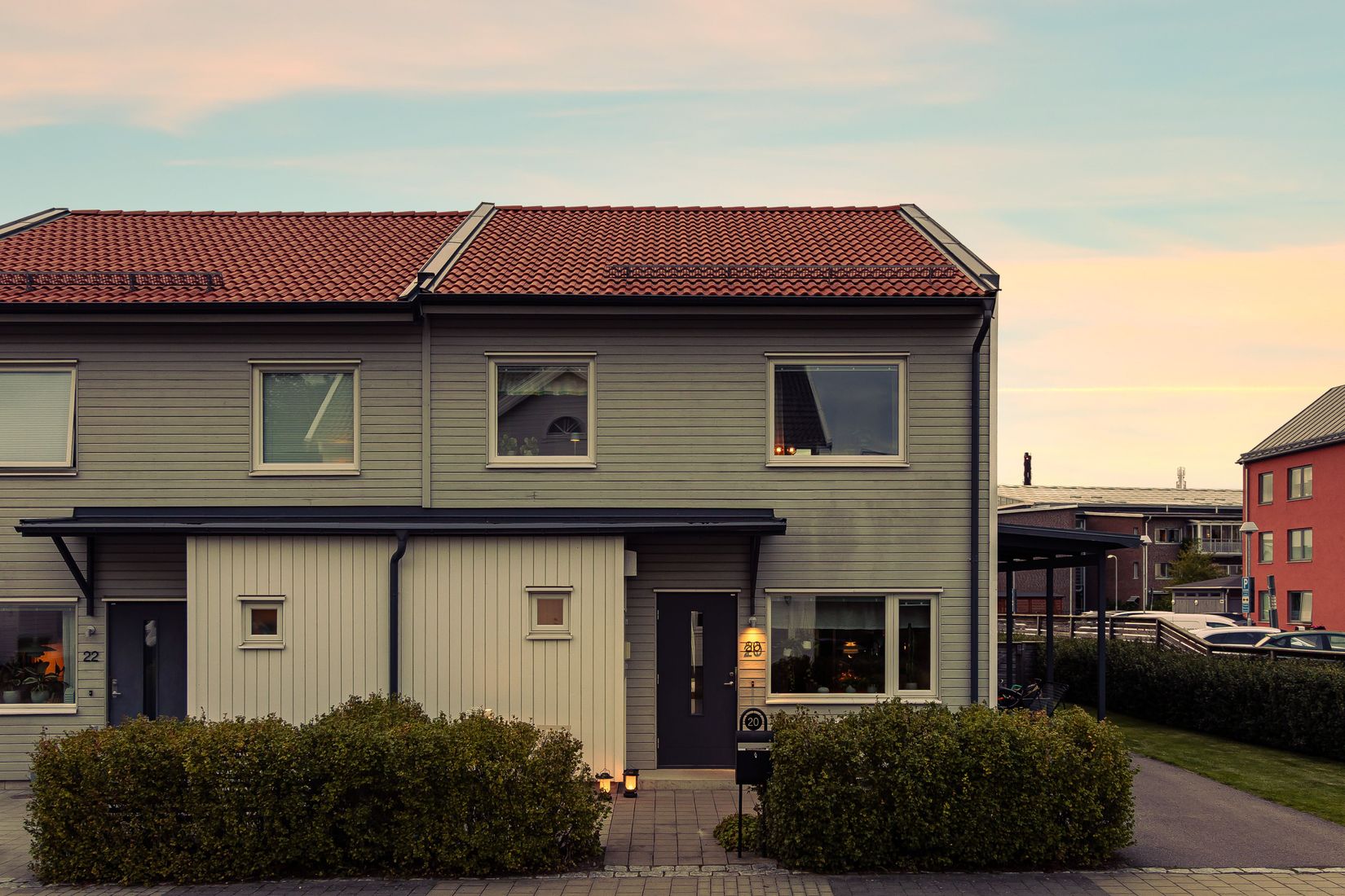 Radhus, Fredrikslundsgatan 20, Harvestad, Linköping