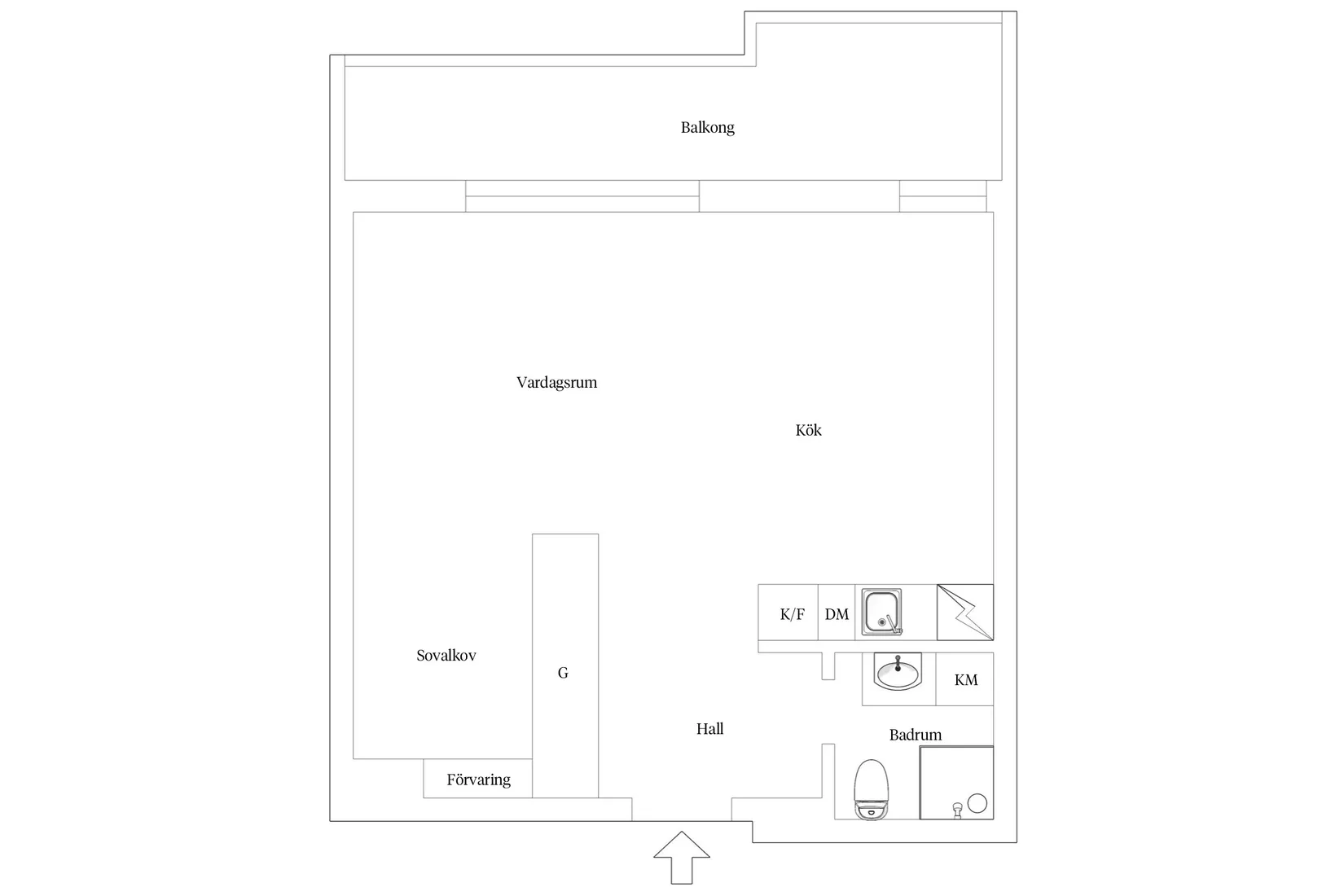 Bostadsrätt, Kungsklippan 12, 9tr, Stockholm