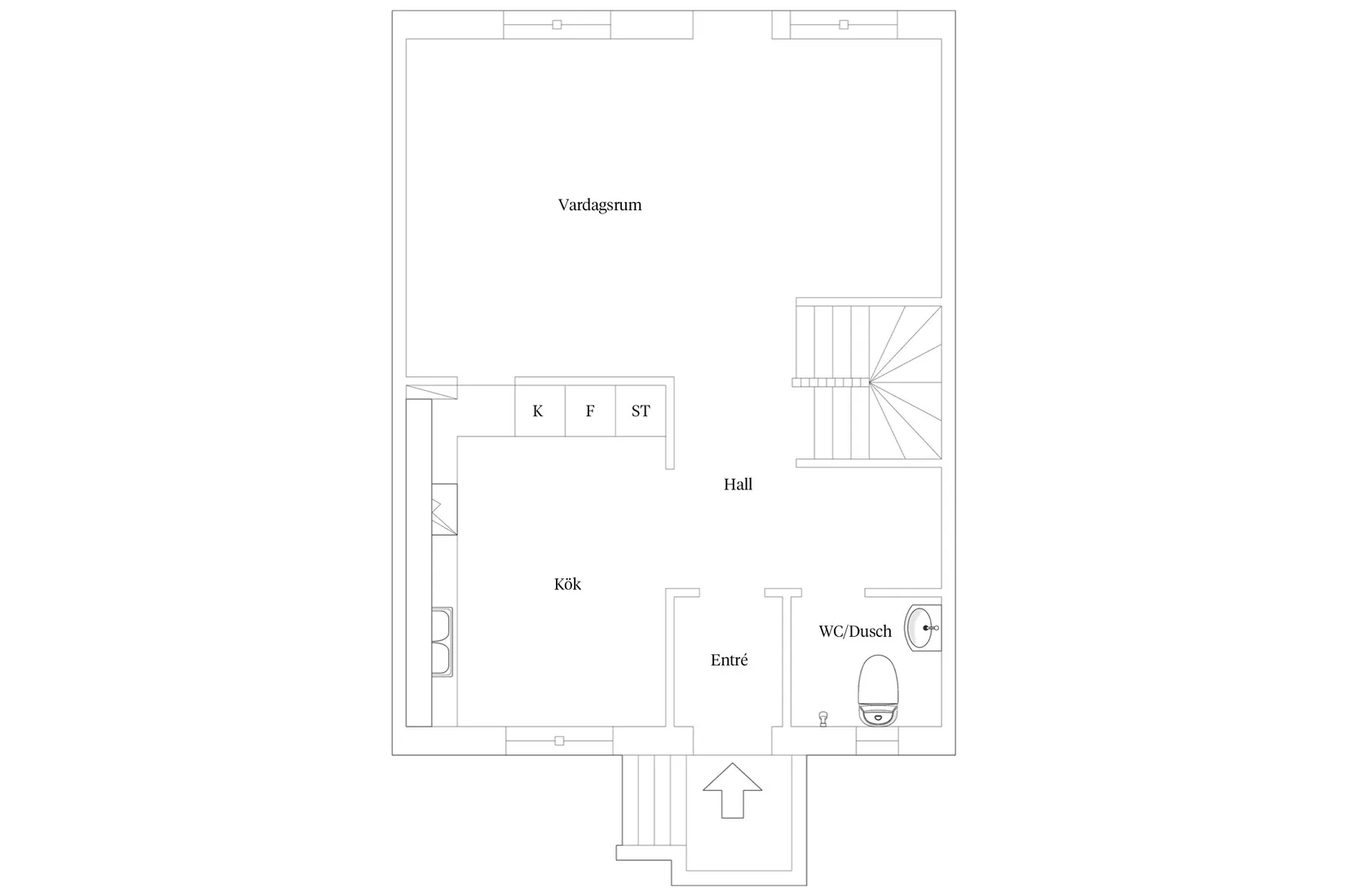 Villa, Radhus, Kristianstadsvägen 18B, Centrala Ystad, Ystad