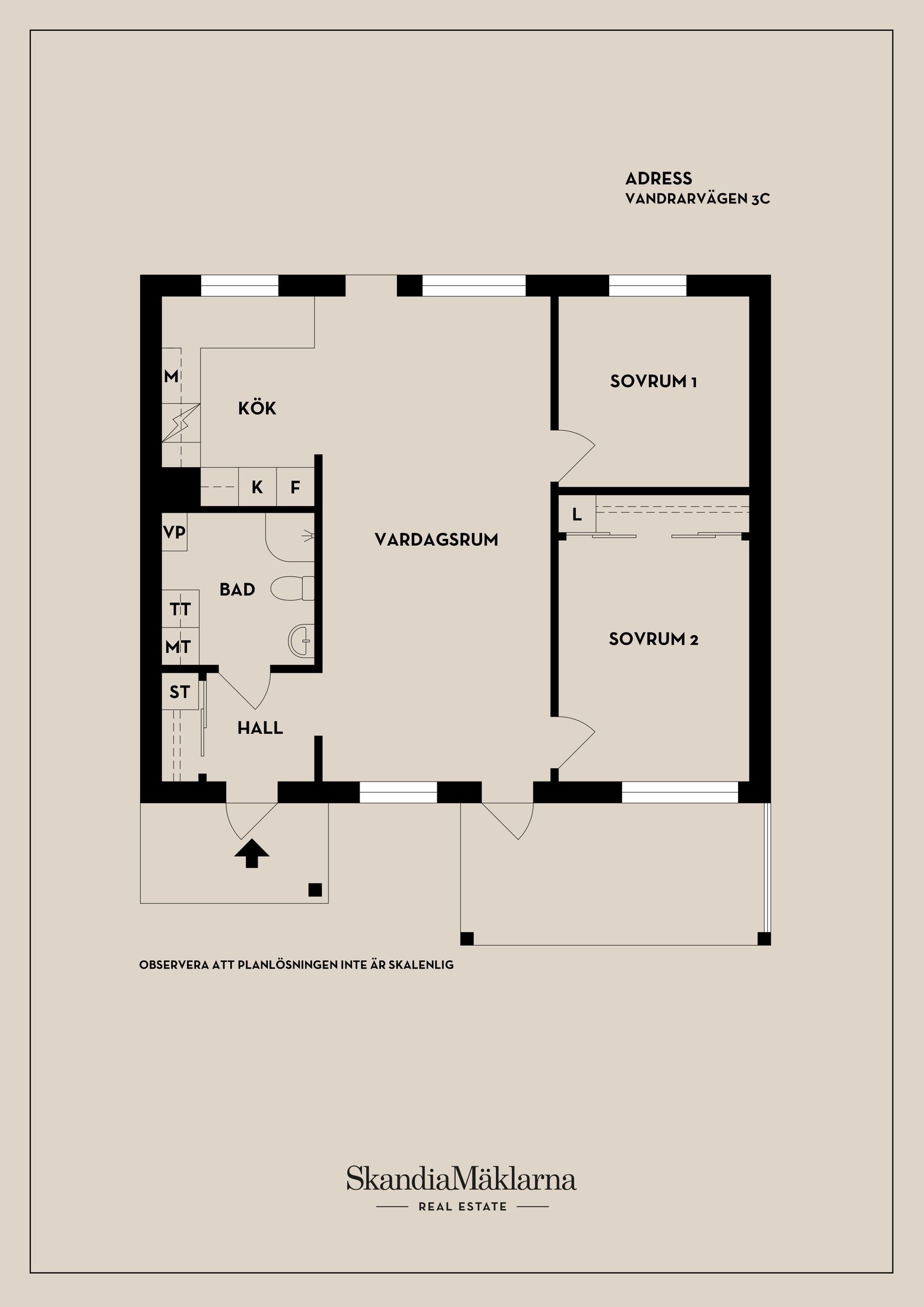 Bostadsrätt, Vandrarvägen 3C, Tullinge - Riksten, Botkyrka