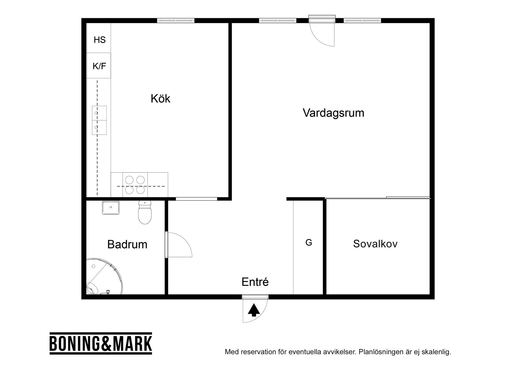 Bostadsrätt, Lycko Pers väg 5 B, Lycko Per, Trelleborg