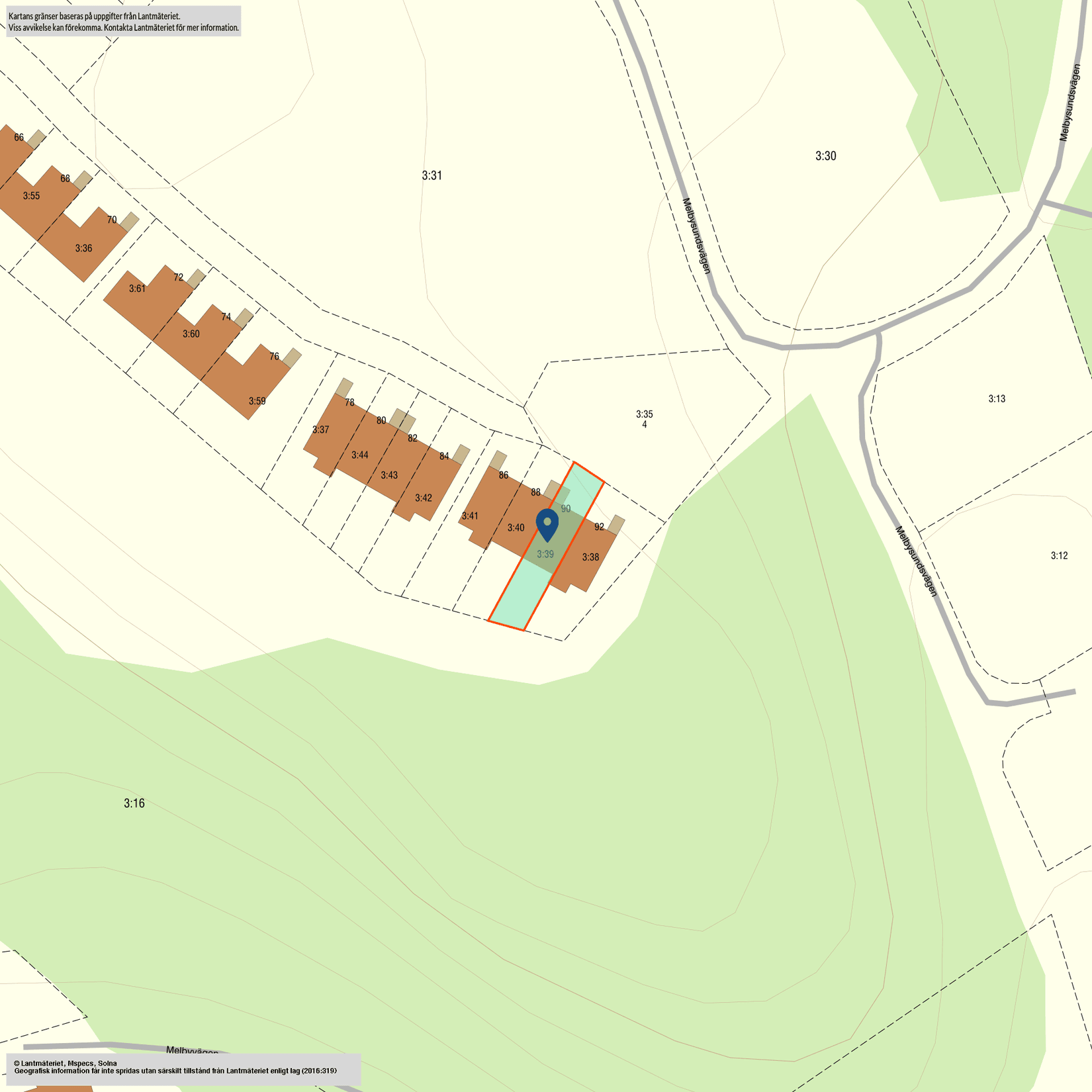 Radhus, Melbysundsvägen 90, Risinge, Finspång